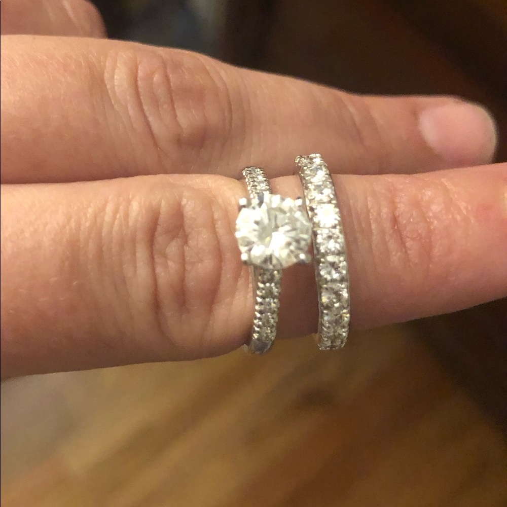 Moissanite Wedding set
